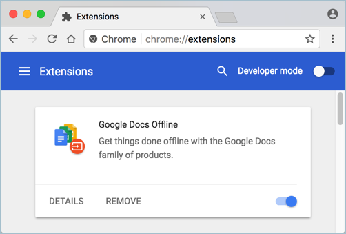 在 Chrome 中禁用扩展程序