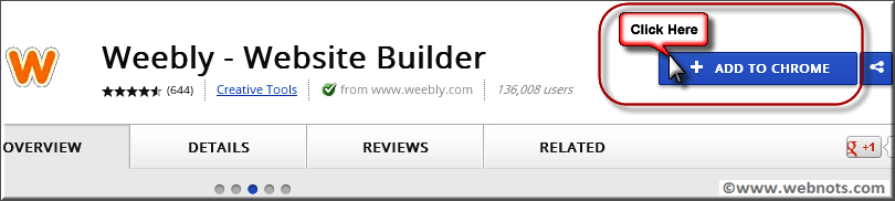 Weebly - 网站生成器 Chrome 应用程序