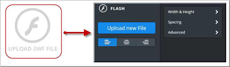 在 Weebly 中上传 SWF Flash 文件
