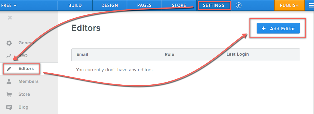 在 Weebly 中添加编辑器