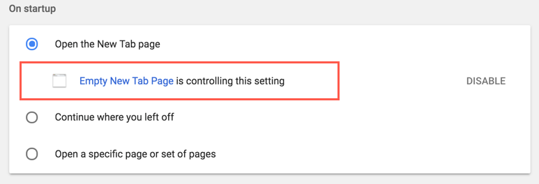 扩展更改启动页面
