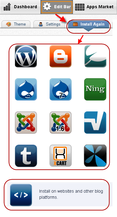 获取 Wibiya 代码