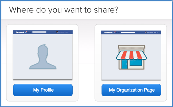 在 Facebook 个人资料或页面上分享
