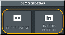 博客侧边栏中的社交元素