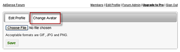 在 Weebly 论坛中更改头像