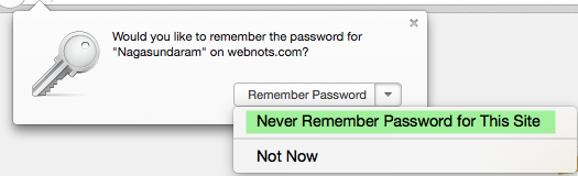 在 Firefox 中禁用站点的记住密码选项