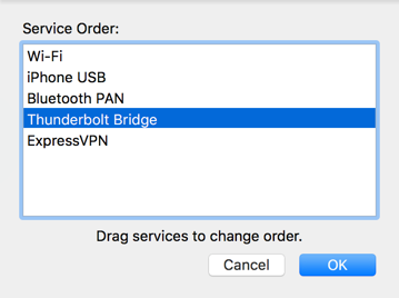 拖动以更改顺序