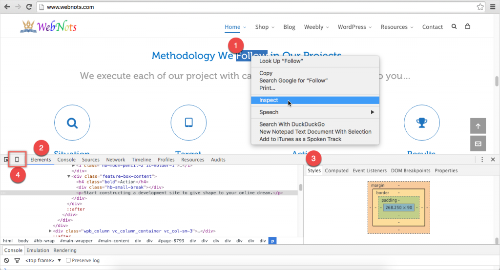 谷歌浏览器中的开发者工具查看页面源代码