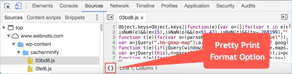 在 Chrome 中启用漂亮的打印格式选项