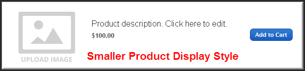 Weebly 更小的产品展示风格