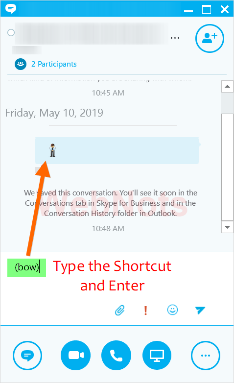 Skype 表情符号快捷方式