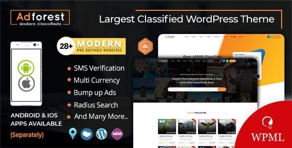 分类广告WordPress主题AdForest