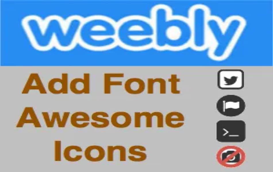 Add Font Awesome Icons in Weebly Site