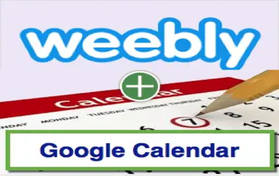 Add Google Calendar in Weebly 1