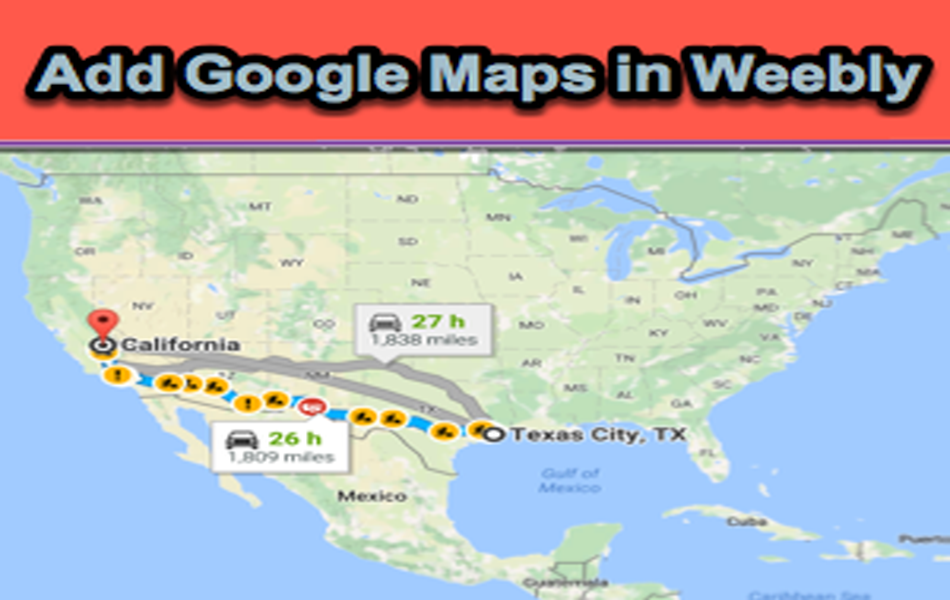 Add Google Maps in Weebly Site