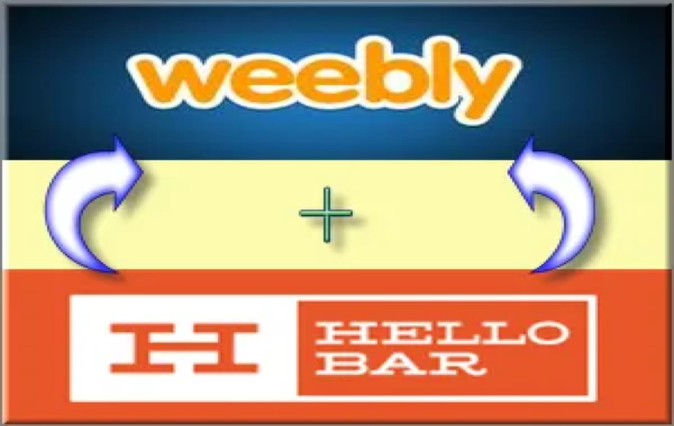Add Top Notification Hello Bar in Weebly Site