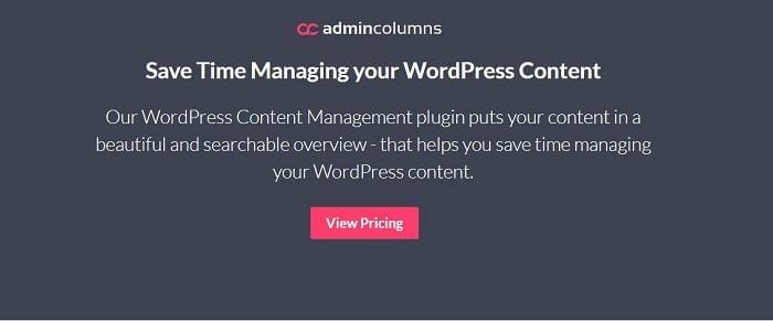 Admin Columns Pro