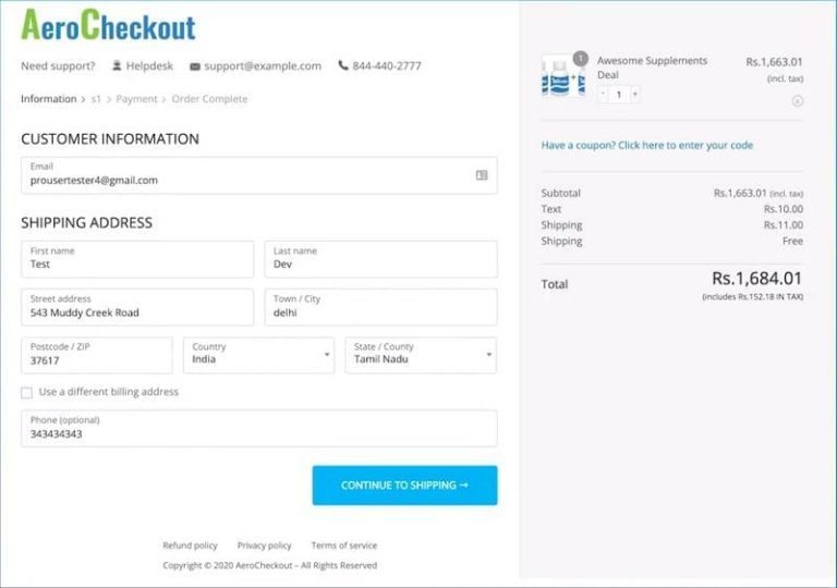AeroCheckout Custom WooCommerce Checkout Pages