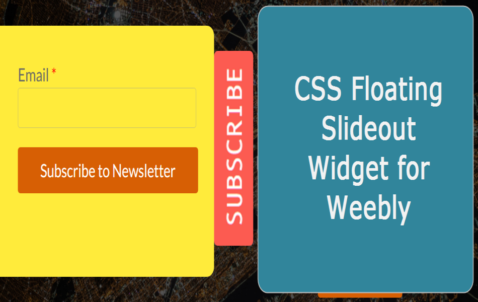 CSS Floating Slideout Widget 1