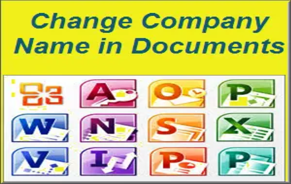 Change Company Name in Office Documents 1