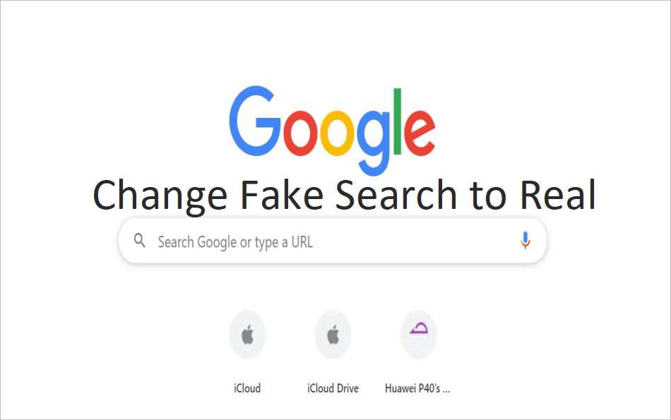 Change Fake Search Box to Real in Chrome