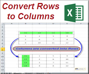Convert Rows to Columns in