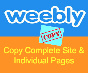 Copy Weebly Site and Page