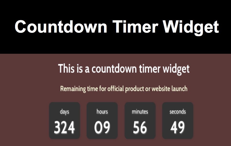 Countdown Timer Widget