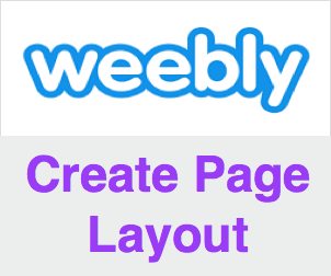 Create Page Layout in Weebly