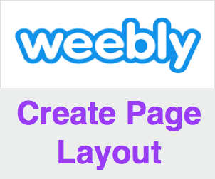 如何在Weebly中创建新的页面布局