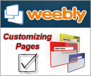 Customizing Weebly Pages