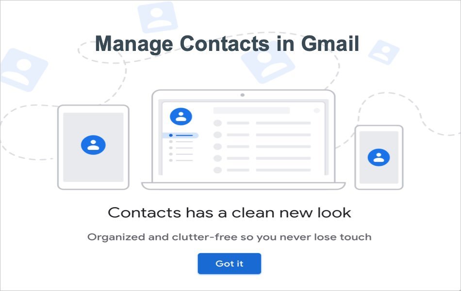 Download and Upload Contacts from Gmail