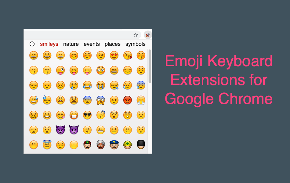 Emoji Keyboard Extensions for Google Chrome