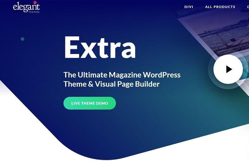 Extra Drag Drop Magazine WordPress Theme Elegant Themes