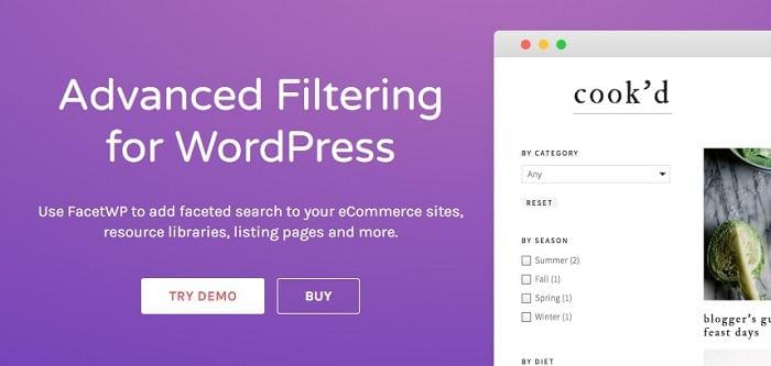 WordPress高级过滤和分面搜索插件FacetWP