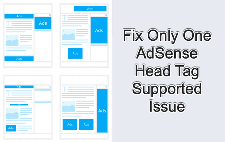 Fix Only One AdSense Head Tag Supported Issue