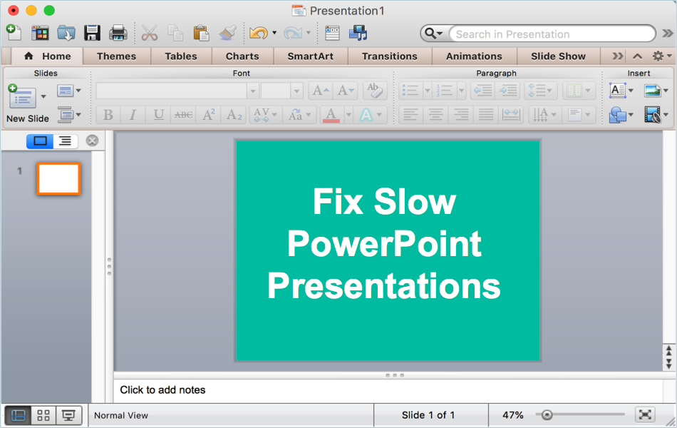 Fix Slow PowerPoint Presentations