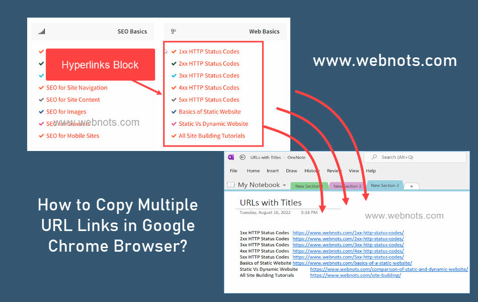 How to Copy Multiple URL Links in Google Chrome Browser