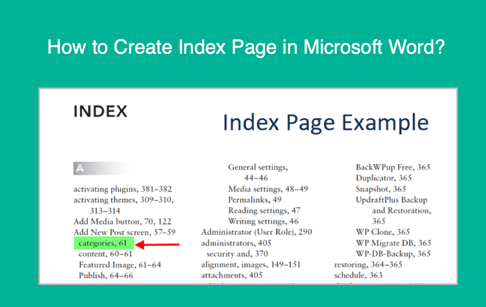 How to Create Index Page in Microsoft Word