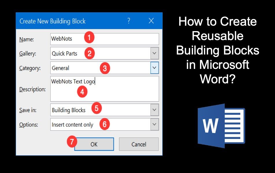 How to Create Reusable Building Blocks in Microsoft Word
