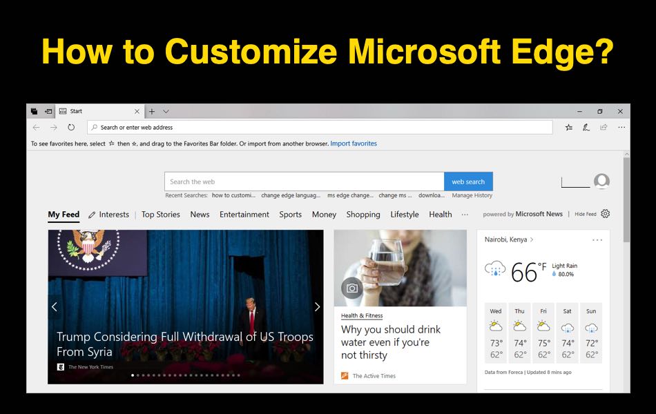 How to Customize Microsoft Edge