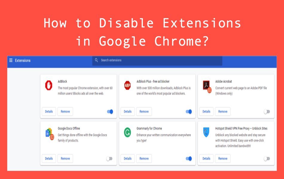 How to Disable Extensions in Google Chrome