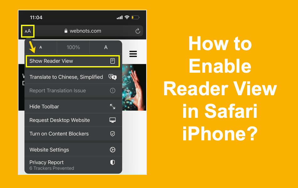 How to Enable Reader View in Safari iPhone