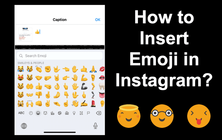 How to Insert Emoji in Instagram