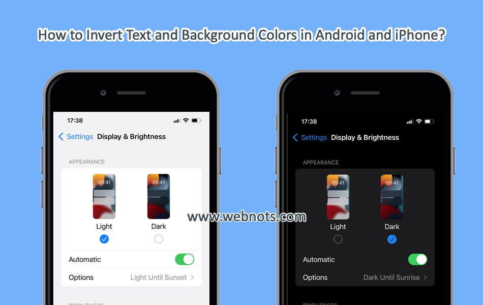 How to Invert Text and Background Colors in Android and iPhone
