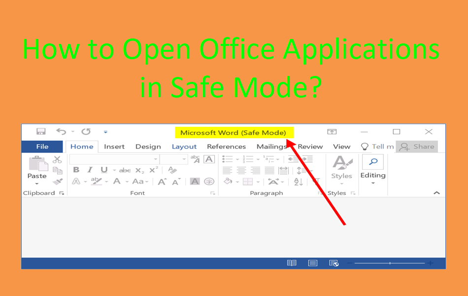 How to Open Office Applications in Safe Mode