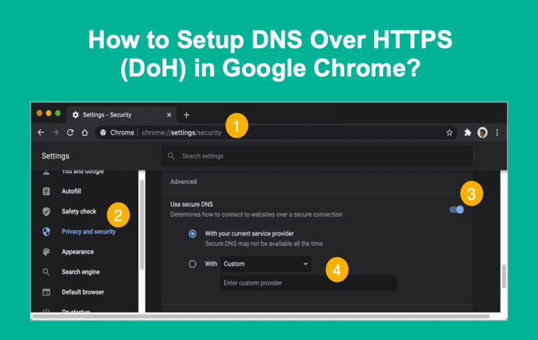 How to Setup DNS Over HTTPS in Google Chrome