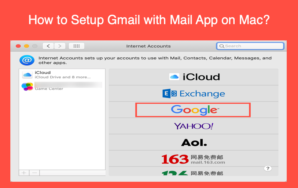 如何在Mac Mail App中设置Gmail
