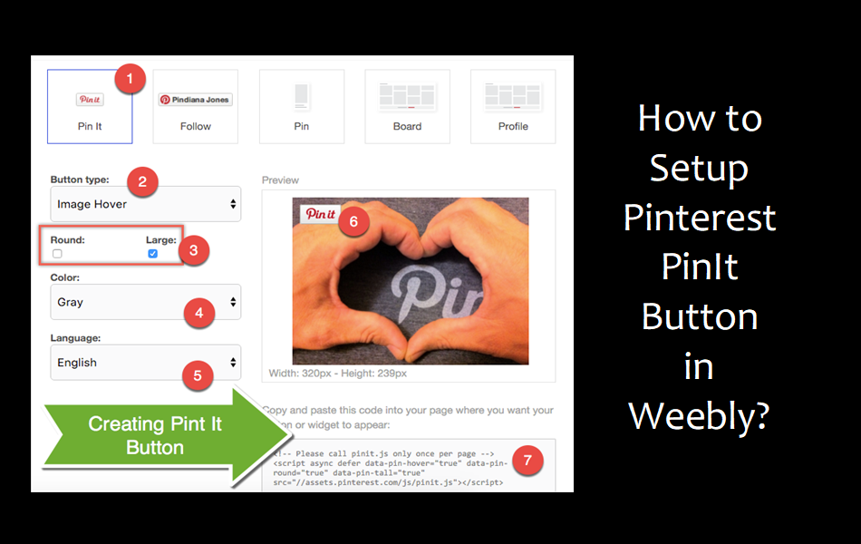 How to Setup Pinterest PinIt Button in Weebly