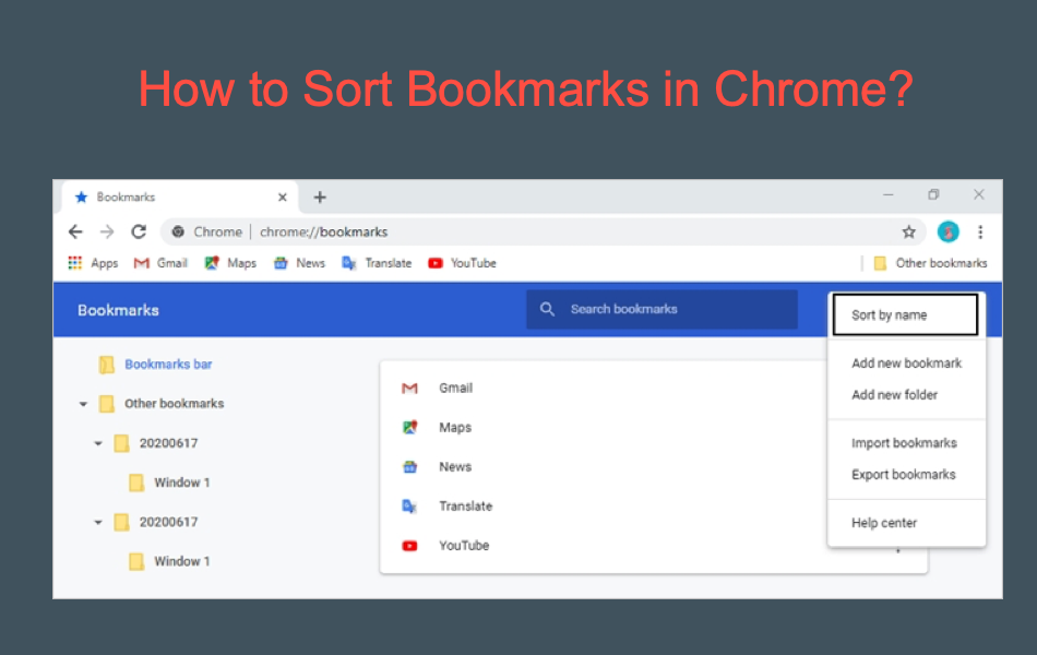 How to Sort Bookmarks in Chrome
